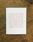 Holiday Word Search Letterpress Cards