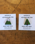 Minimal Adventure Enamel Pins - Mountain and Tree
