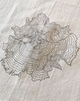 Mt Hood Topographic Map Screen Printed Tea Towel