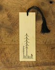 Minimal Adventure Letterpress and Watercolour Bookmark - Owl